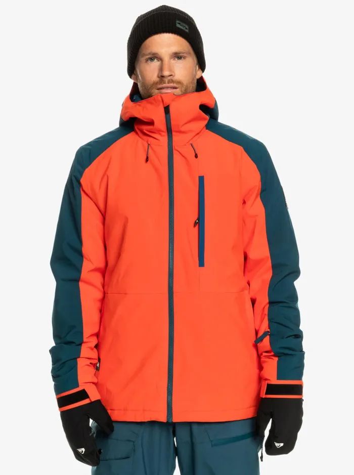Jackets Men Quiksilver Mission Technical Snow Jacket Grenadine