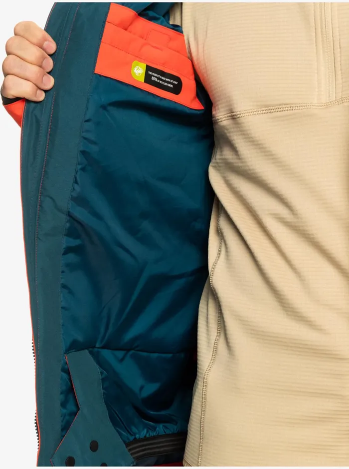 Jackets Men Quiksilver Mission Technical Snow Jacket Grenadine Jackets Men Quiksilver Mission Technical Snow Jacket Grenadine