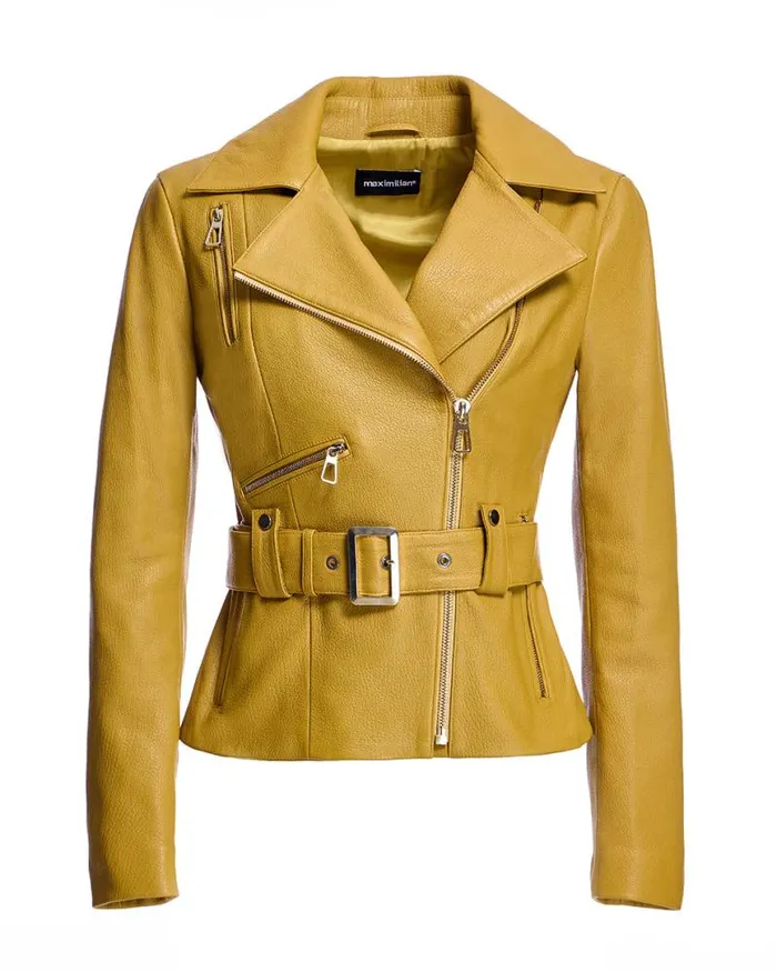 Jackets Women039s Maximilian Belted Leather Jacket