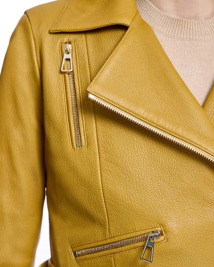 Jackets Women039s Maximilian Belted Leather Jacket