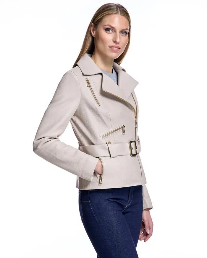 Jackets Women039s Maximilian Belted Leather Jacket