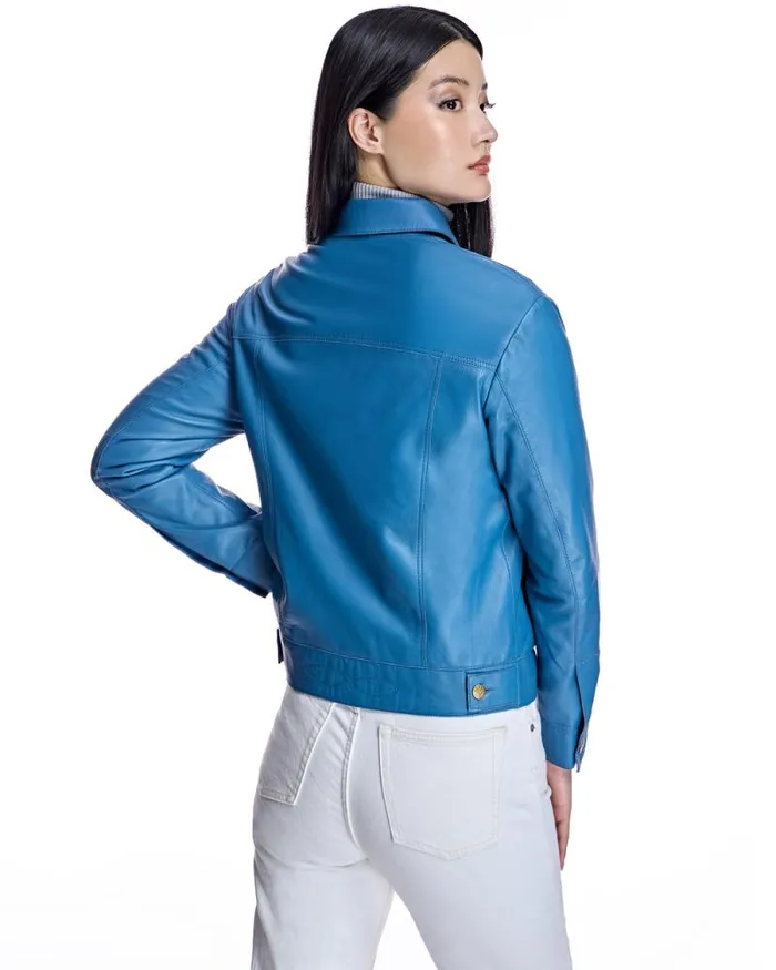 Jackets Women039s Maximilian Button Down Leather Jacket