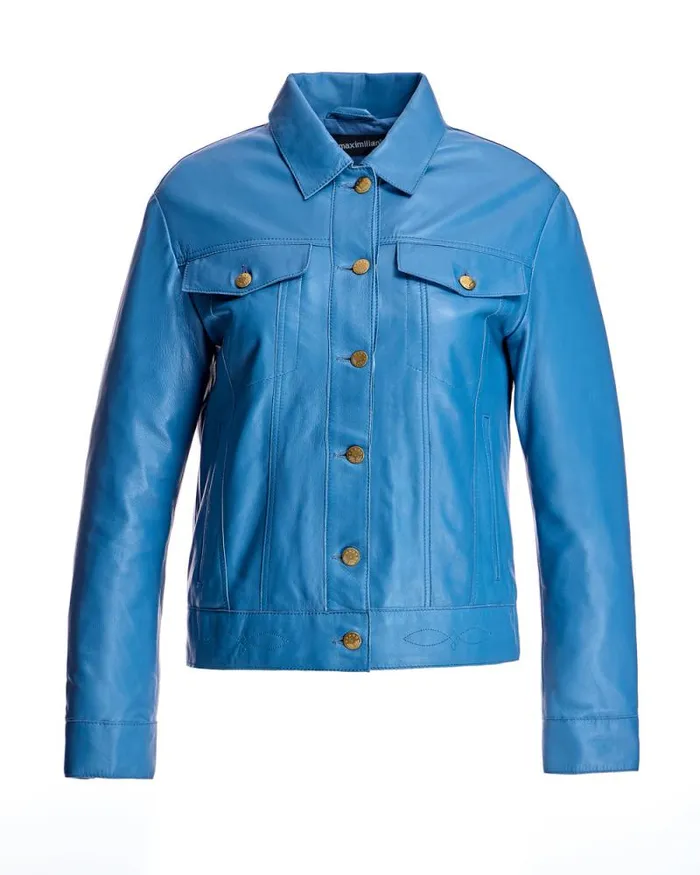 Jackets Women039s Maximilian Button Down Leather Jacket