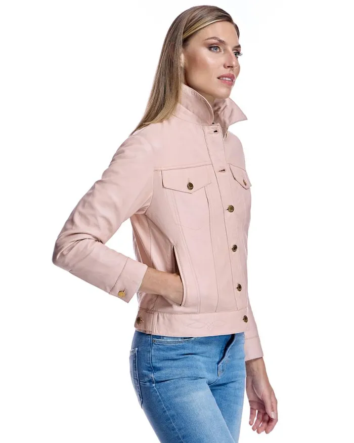 Jackets Women039s Maximilian Button Down Leather Jacket