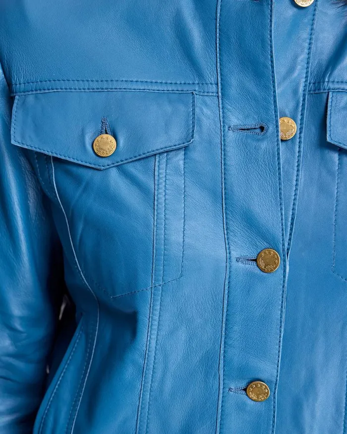 Jackets Women039s Maximilian Button Down Leather Jacket