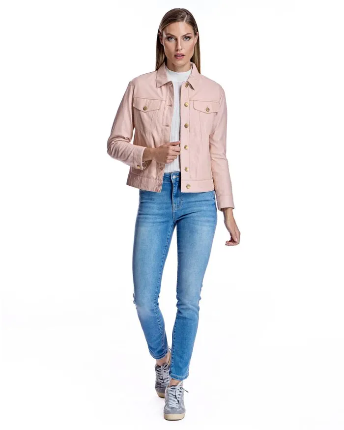 Jackets Women039s Maximilian Button Down Leather Jacket