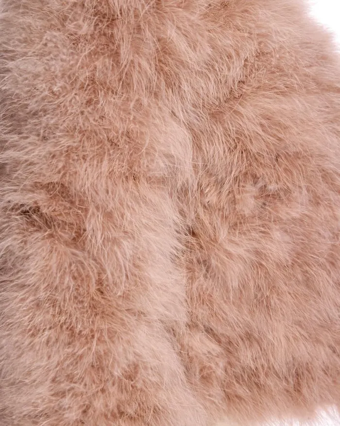Jackets Women039s Maximilian Collarless Feather Bolero