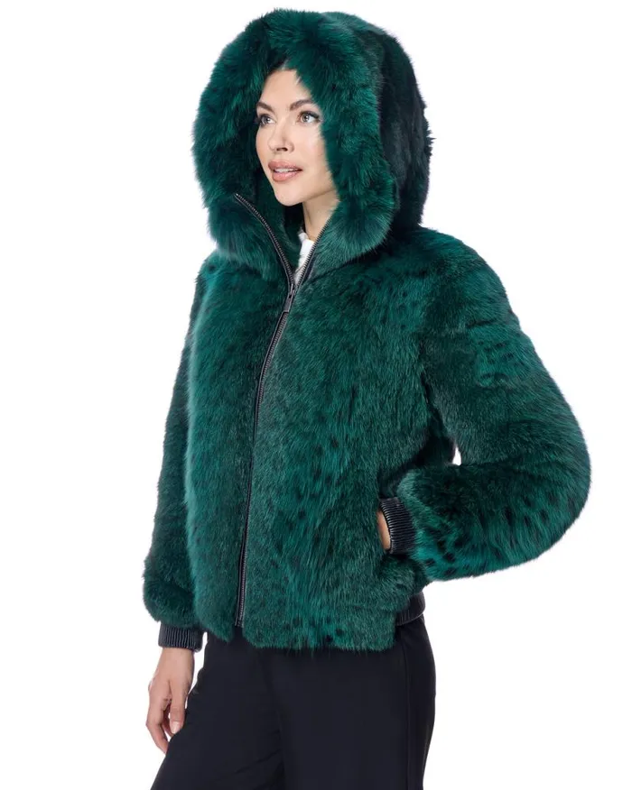 Jackets Women039s Maximilian Hooded Lynx Jacket