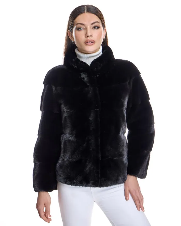Jackets Women039s Maximilian Horizontal Mink Jacket