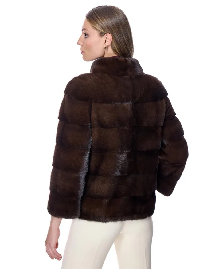 Jackets Women039s Maximilian Horizontal Mink Jacket