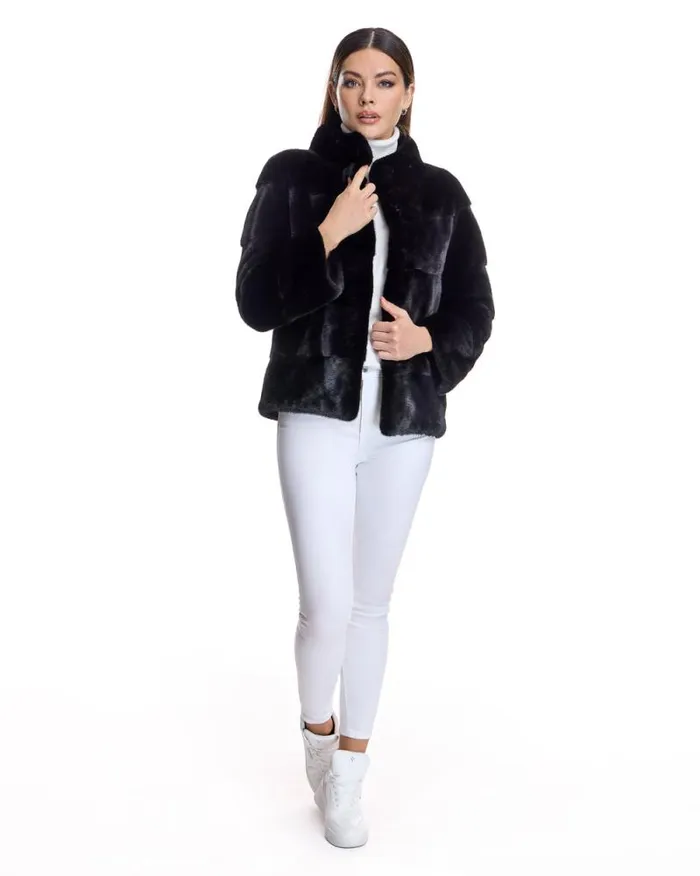 Jackets Women039s Maximilian Horizontal Mink Jacket