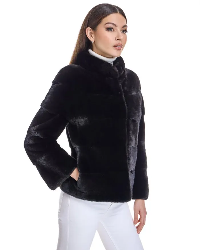 Jackets Women039s Maximilian Horizontal Mink Jacket