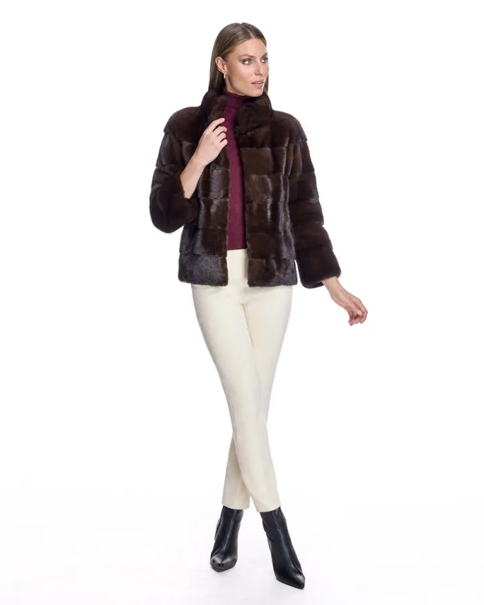Jackets Women039s Maximilian Horizontal Mink Jacket