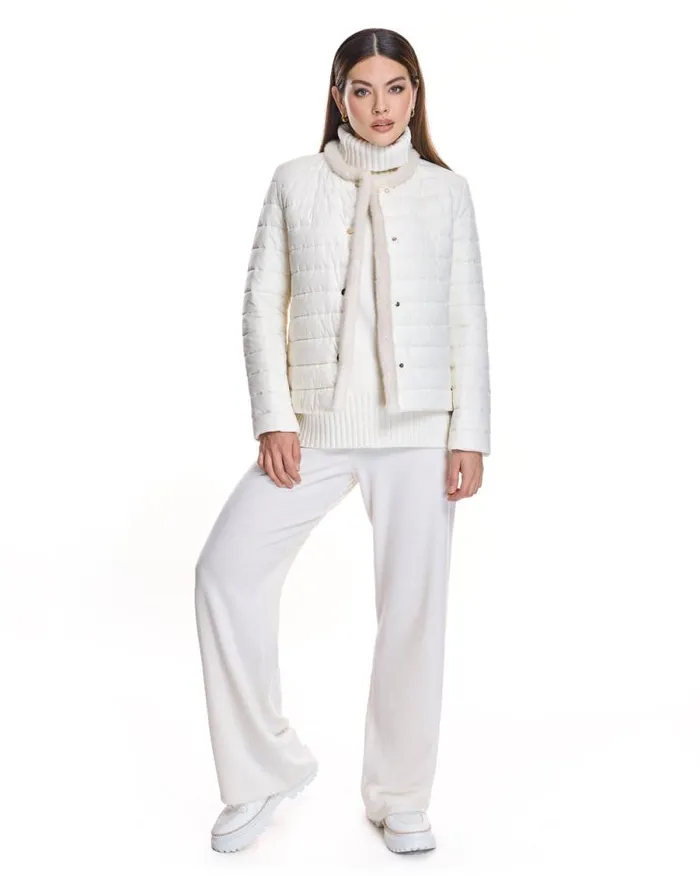 Jackets Women039s Maximilian Nylon Jacket With Mink Trim