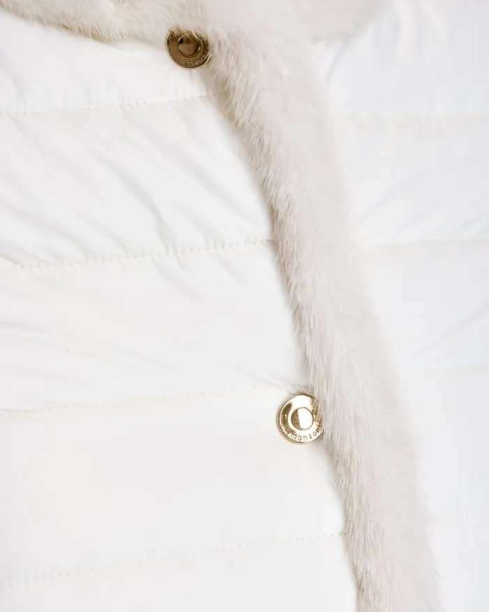 Jackets Women039s Maximilian Nylon Jacket With Mink Trim