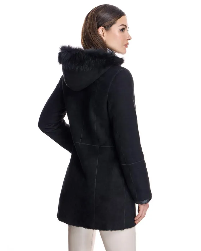 Jackets Women039s Maximilian Shearling Lamb Jacket With Toscana Lamb Trim Hood