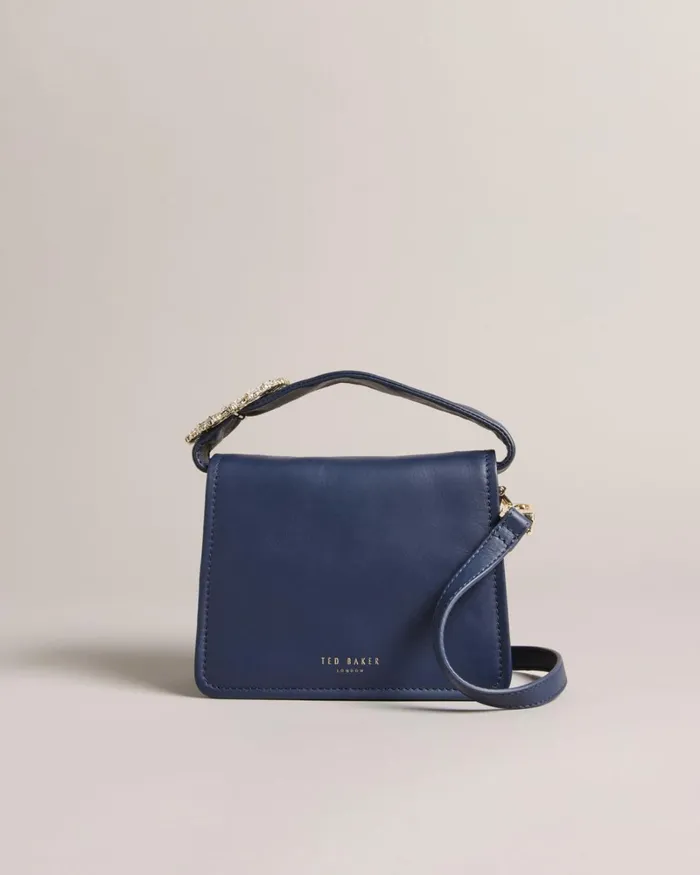 Jewel Detail Crossbody Bag Dark Blue Women Ted Baker Bags