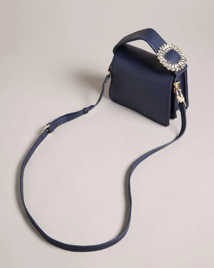 Jewel Detail Crossbody Bag Dark Blue Women Ted Baker Bags