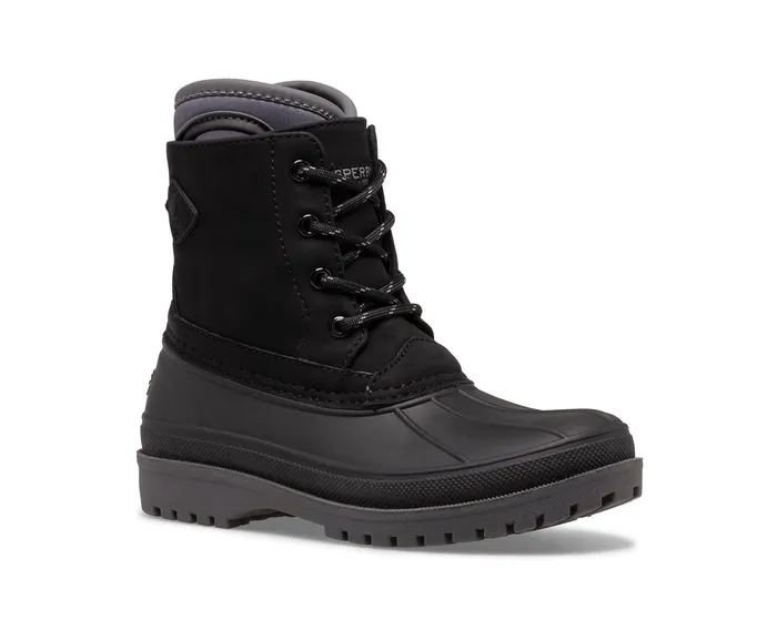 Kids Harbor Boot BlackGrey Sperry Boots Kids Harbor Boot BlackGrey Sperry Boots