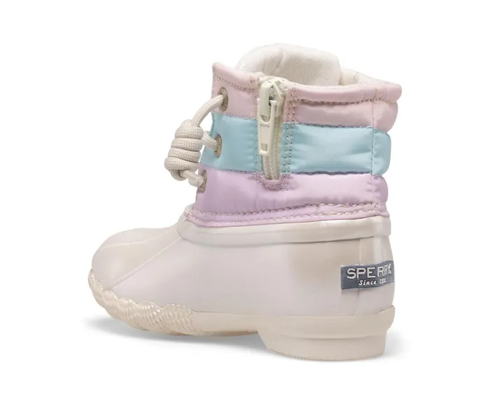 Kids Saltwater Junior Duck Boot Pastel Multi Sperry Boots Kids Saltwater Junior Duck Boot Pastel Multi Sperry Boots