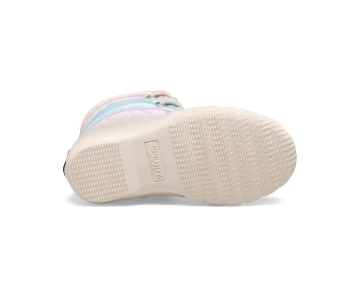 Kids Saltwater Junior Duck Boot Pastel Multi Sperry Boots Kids Saltwater Junior Duck Boot Pastel Multi Sperry Boots