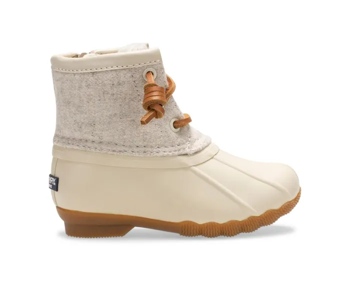 Kids Saltwater Wool Duck Boot Oat Sperry Boots