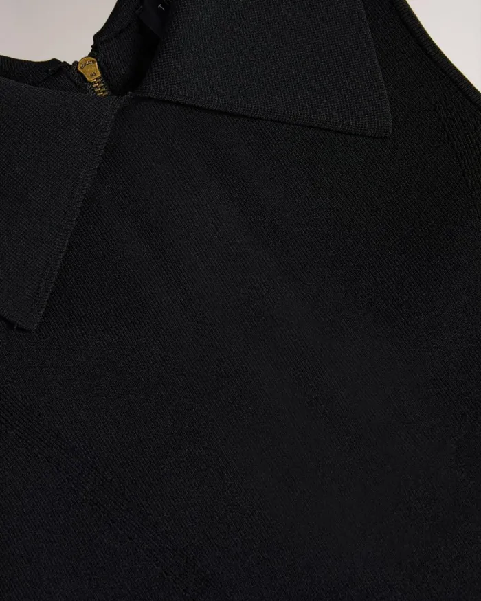 Knit Bodice Shift Dress Black Women Ted Baker Clothing