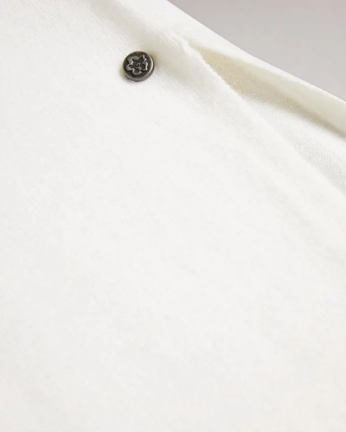 Knit Midi Dress With Stitch Insert White Women Ted Baker Clothing Knit Midi Dress With Stitch Insert White Women Ted Baker Clothing