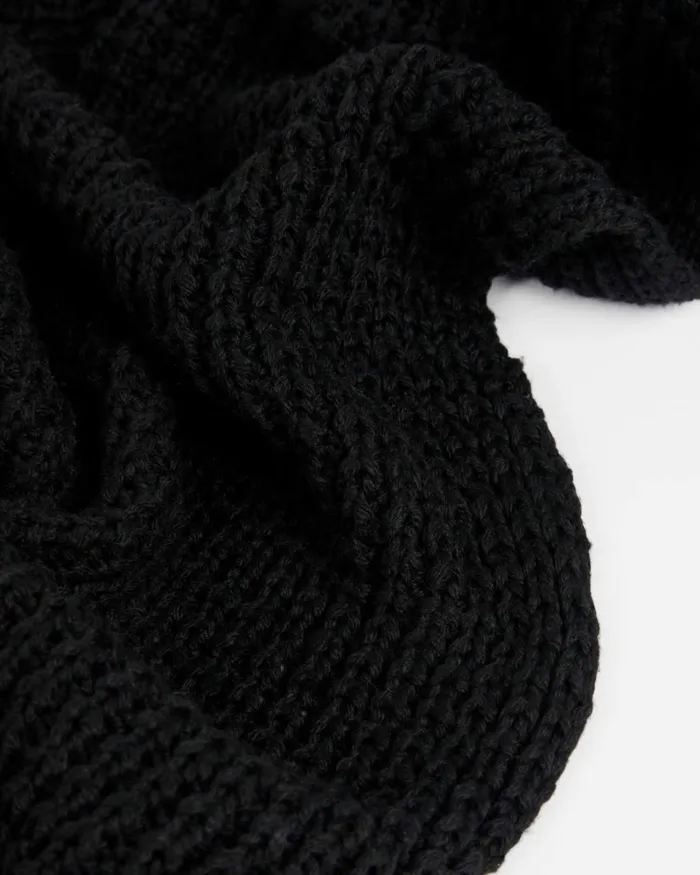 Knit Scarf With Pocket Detail Black Women Ted Baker Scarves