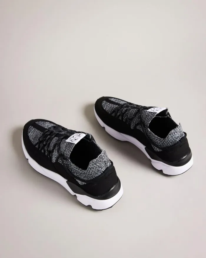 Knitted Trainers Black Men Ted Baker Sneakers