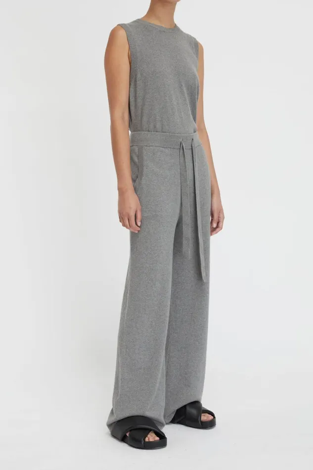 Knitwear And Sweaters Women Lee Mathews Cotton Cashmere Wide Leg Pant