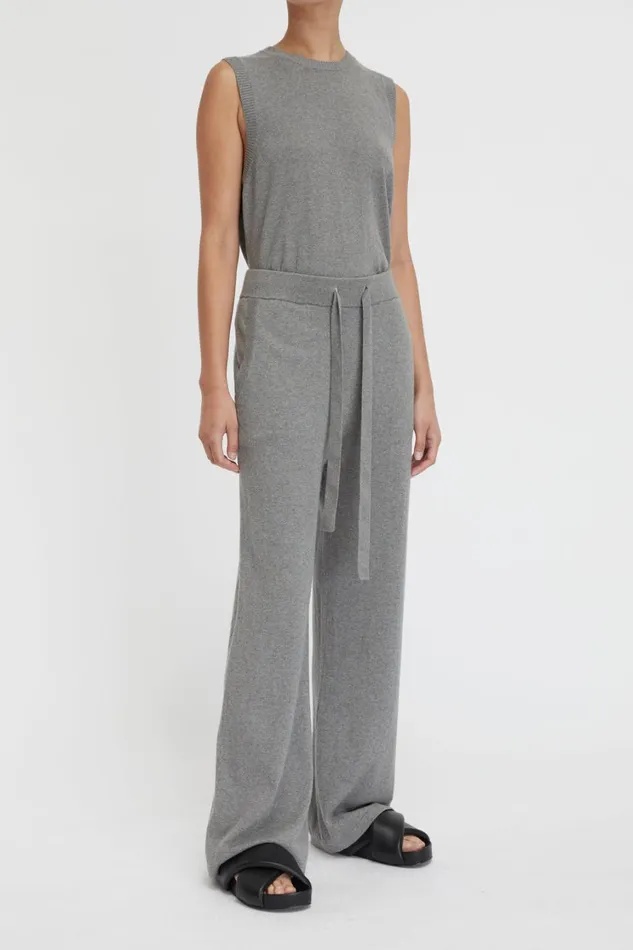 Knitwear And Sweaters Women Lee Mathews Cotton Cashmere Wide Leg Pant Knitwear And Sweaters Women Lee Mathews Cotton Cashmere Wide Leg Pant