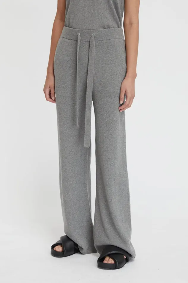 Knitwear And Sweaters Women Lee Mathews Cotton Cashmere Wide Leg Pant Knitwear And Sweaters Women Lee Mathews Cotton Cashmere Wide Leg Pant