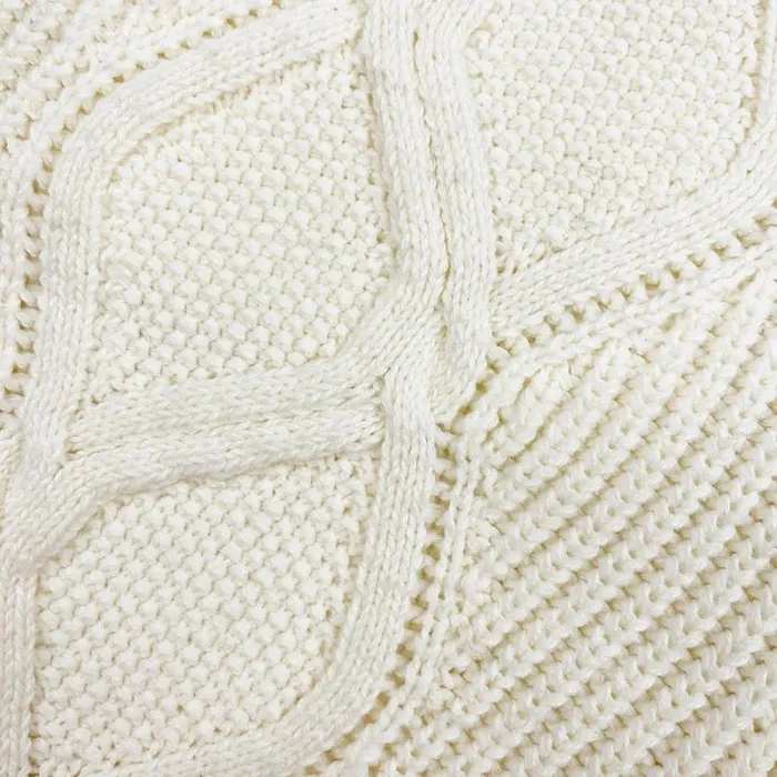 Knitwear Woman SelfPortrait Cream Cable Knit Short Knitwear Woman SelfPortrait Cream Cable Knit Short