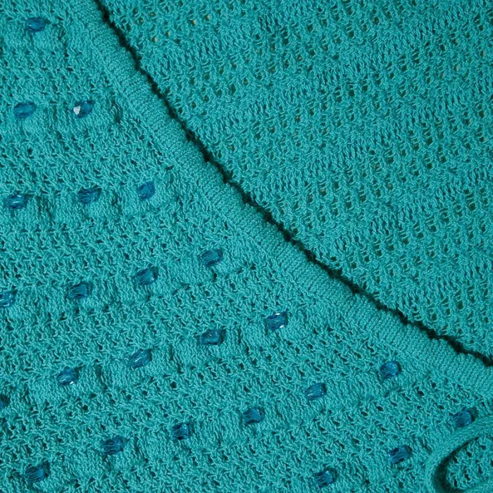 Knitwear Woman SelfPortrait Green Beaded Knit Cardigan Knitwear Woman SelfPortrait Green Beaded Knit Cardigan