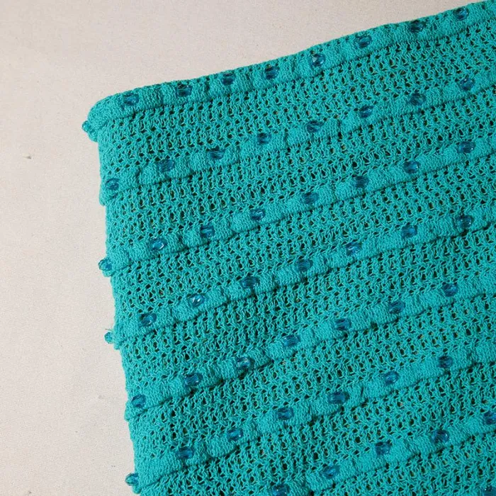 Knitwear Woman SelfPortrait Green Beaded Knit Mini Skirt Knitwear Woman SelfPortrait Green Beaded Knit Mini Skirt