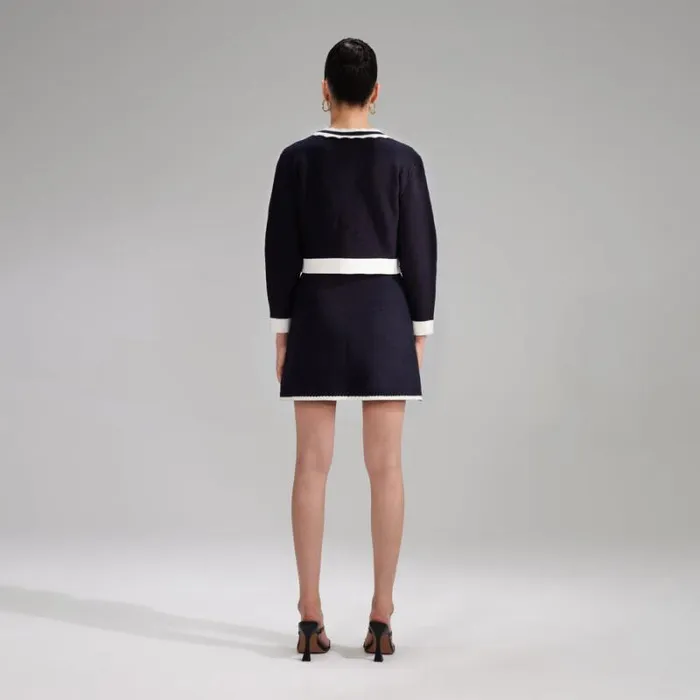 Knitwear Woman SelfPortrait Navy Knit Shorts Knitwear Woman SelfPortrait Navy Knit Shorts