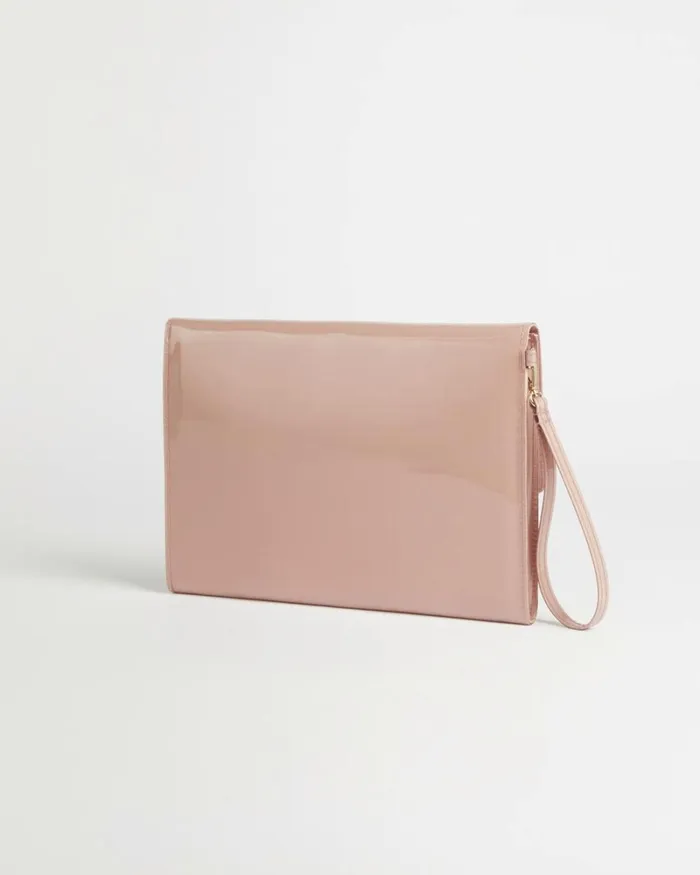 Knot Bow Envelope Pouch Pale Pink Women Ted Baker Bags