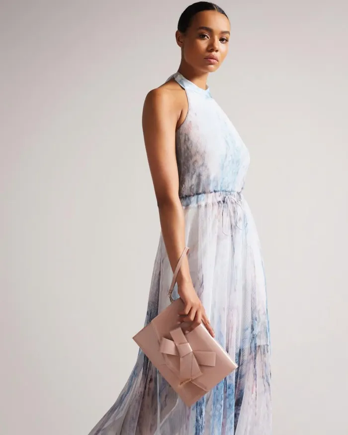 Knot Bow Envelope Pouch Pale Pink Women Ted Baker Bags Knot Bow Envelope Pouch Pale Pink Women Ted Baker Bags