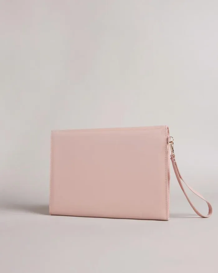 Knot Bow Envelope Pouch Pale Pink Women Ted Baker Bags Knot Bow Envelope Pouch Pale Pink Women Ted Baker Bags