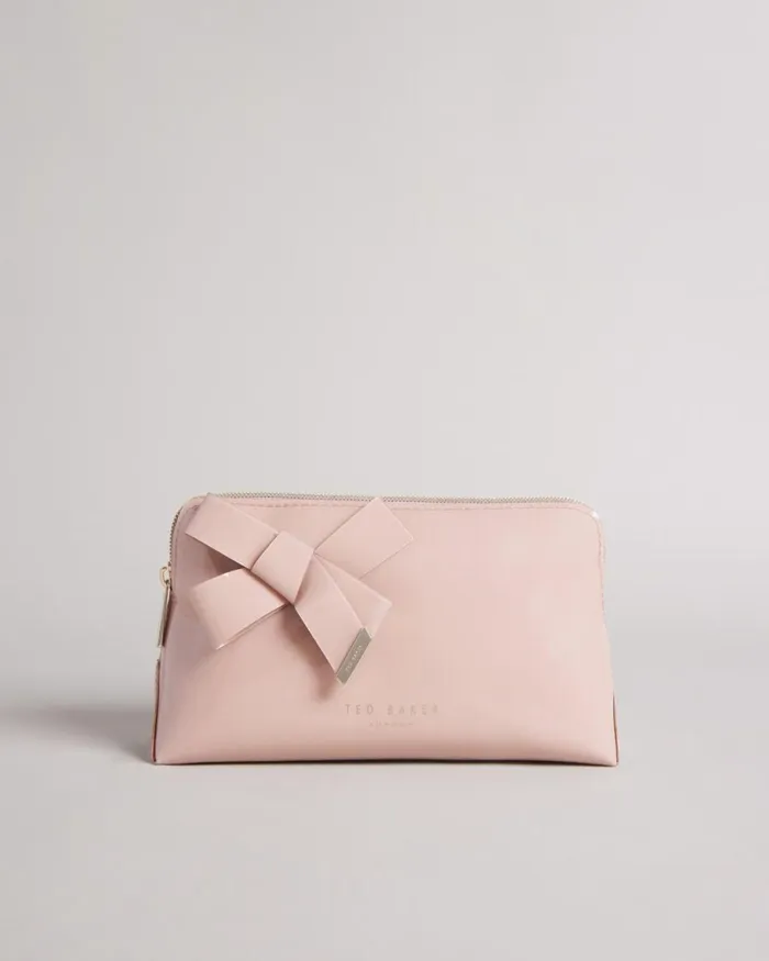 Knot Bow Makeup Bag Pale Pink Women Ted Baker Wash and Makeup Bags Knot Bow Makeup Bag Pale Pink Women Ted Baker Wash and Makeup Bags