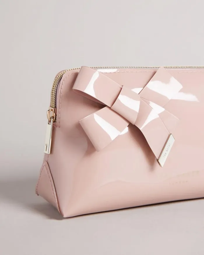 Knot Bow Makeup Bag Pale Pink Women Ted Baker Wash and Makeup Bags Knot Bow Makeup Bag Pale Pink Women Ted Baker Wash and Makeup Bags