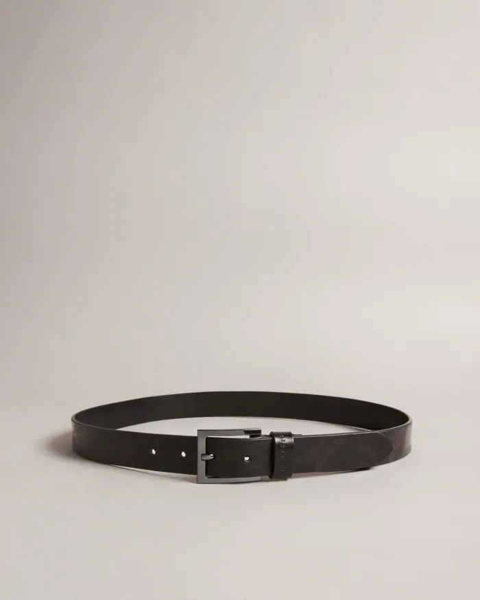 Laser Etched Leather Belt Black Men Ted Baker Belts Laser Etched Leather Belt Black Men Ted Baker Belts