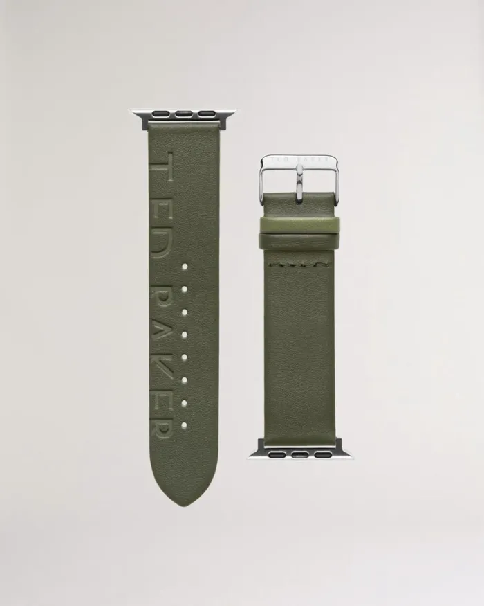 Leather Apple Watch Strap Green Men Ted Baker Watches and Jewelry Leather Apple Watch Strap Green Men Ted Baker Watches and Jewelry