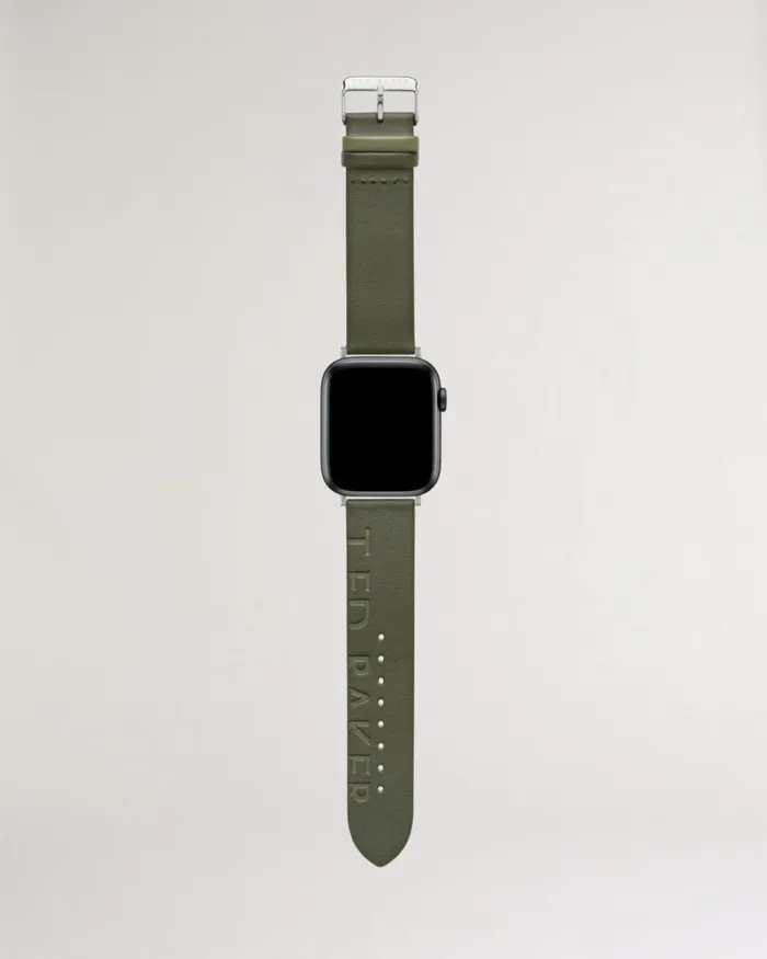 Leather Apple Watch Strap Green Men Ted Baker Watches and Jewelry Leather Apple Watch Strap Green Men Ted Baker Watches and Jewelry