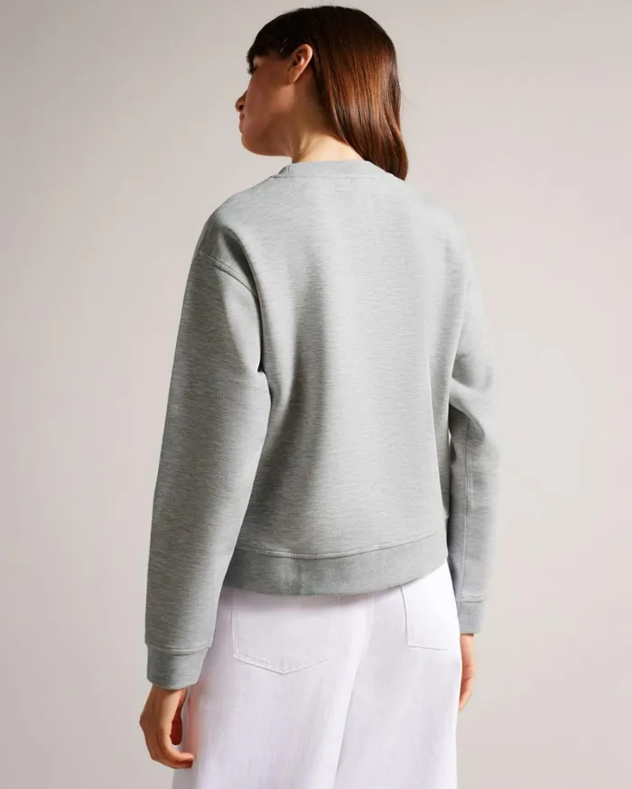 Logo Sweatshirt Gray Women Ted Baker Tops and TShirts Logo Sweatshirt Gray Women Ted Baker Tops and TShirts