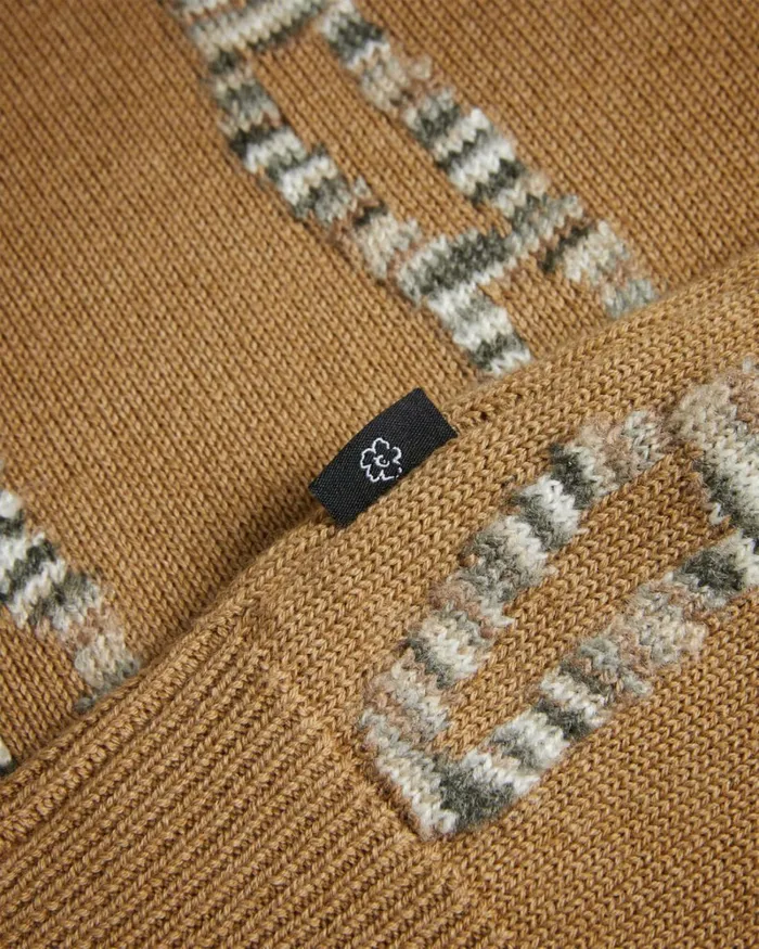 Long Sleeve Cable Knit Jumper Camel Men Ted Baker Clothing Long Sleeve Cable Knit Jumper Camel Men Ted Baker Clothing