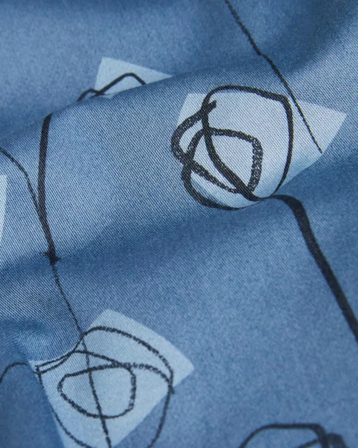 Long Sleeve Flower Print Shirt Medium Blue Men Ted Baker Clothing Long Sleeve Flower Print Shirt Medium Blue Men Ted Baker Clothing