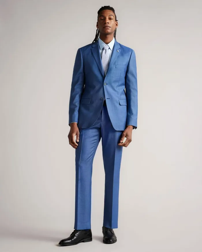 Long Sleeve Slim Fit Shirt Pale Blue Men Ted Baker Clothing Long Sleeve Slim Fit Shirt Pale Blue Men Ted Baker Clothing