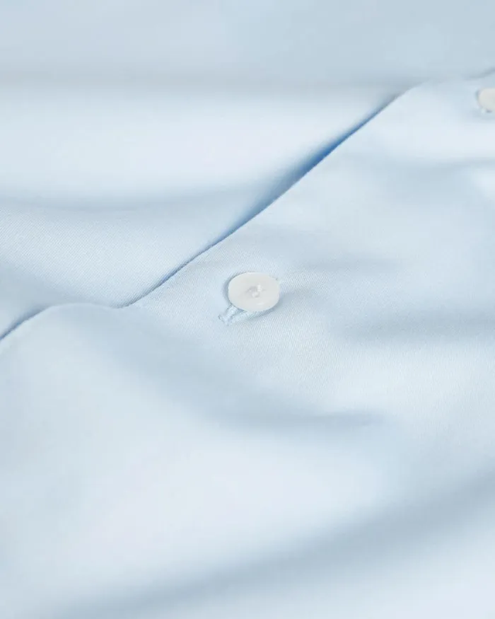 Long Sleeve Slim Fit Shirt Pale Blue Men Ted Baker Clothing Long Sleeve Slim Fit Shirt Pale Blue Men Ted Baker Clothing
